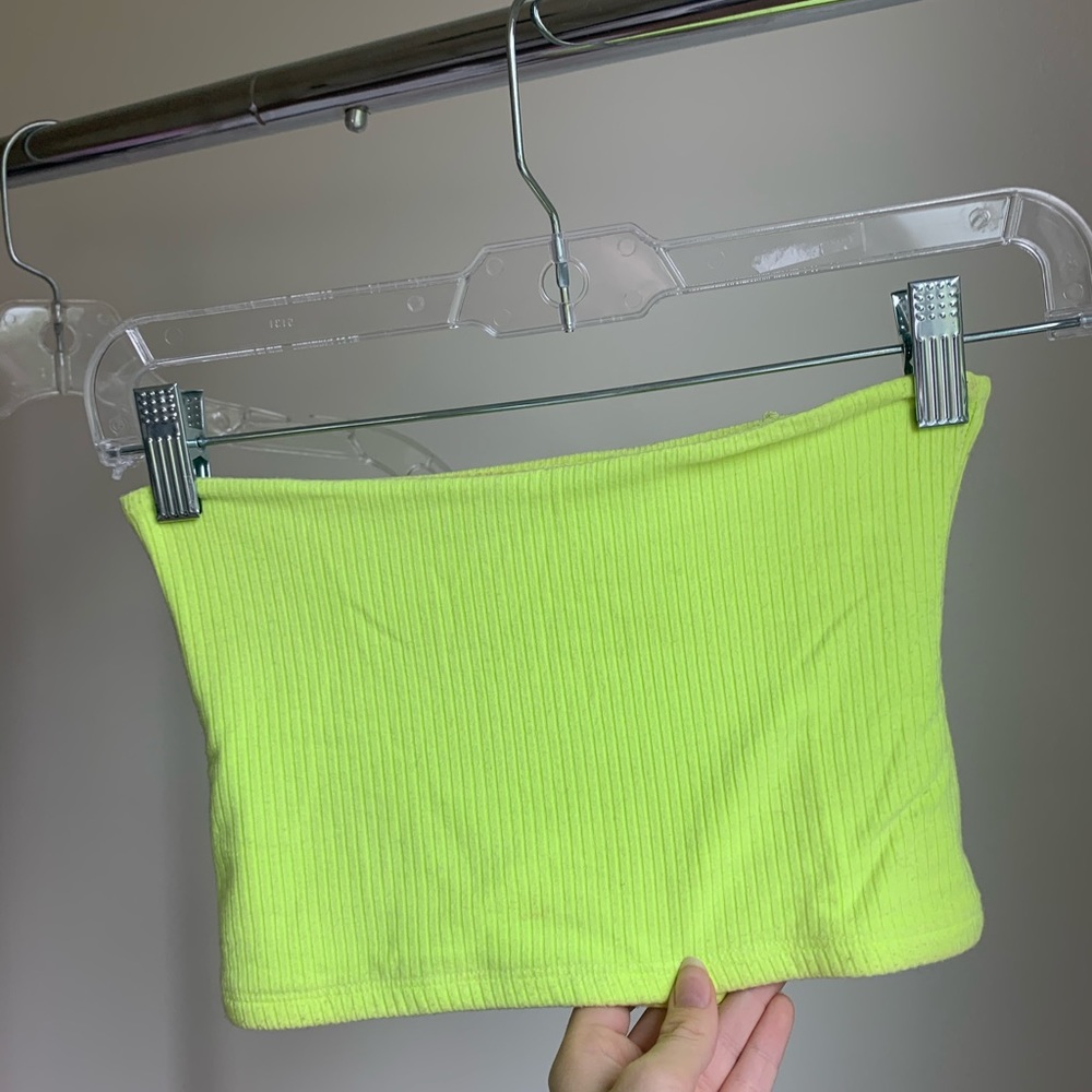 LF Neon Green Tube Top